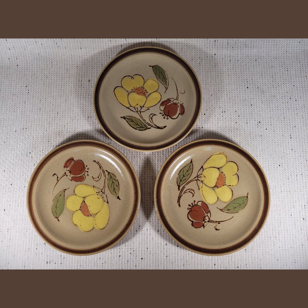 Granada Stoneware – Three Vintage Salad Plates
